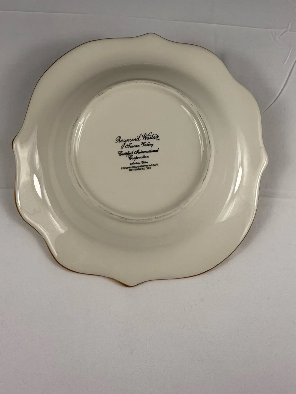 Hand-Painted Fruit Ceramic Serving Plate in Orange and Black
